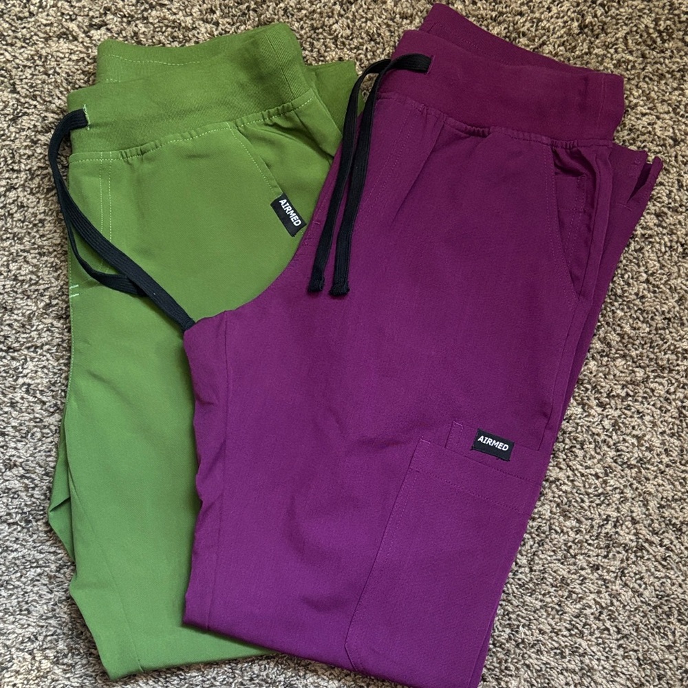Women’s scrubs ( olive green and dark purple)